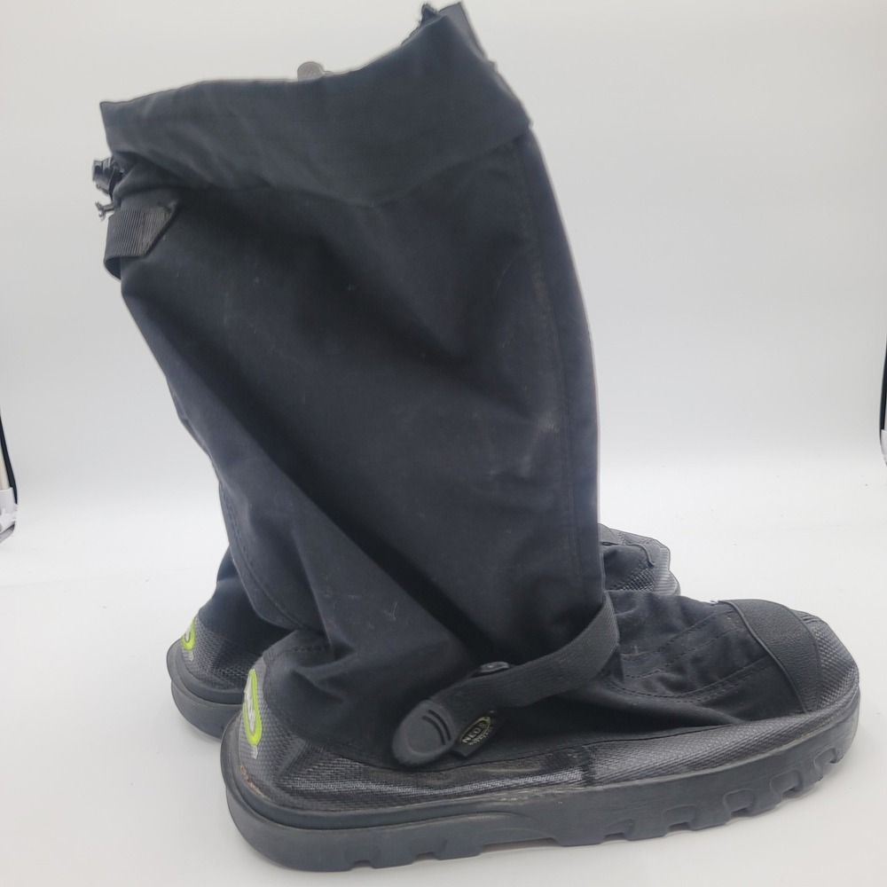 NEOS Overshoe Waterproof Winter Boots Black XL Adjustable Buckle Lug Sole